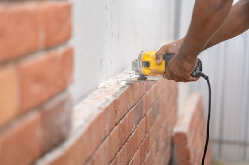 Install window Into brick wall