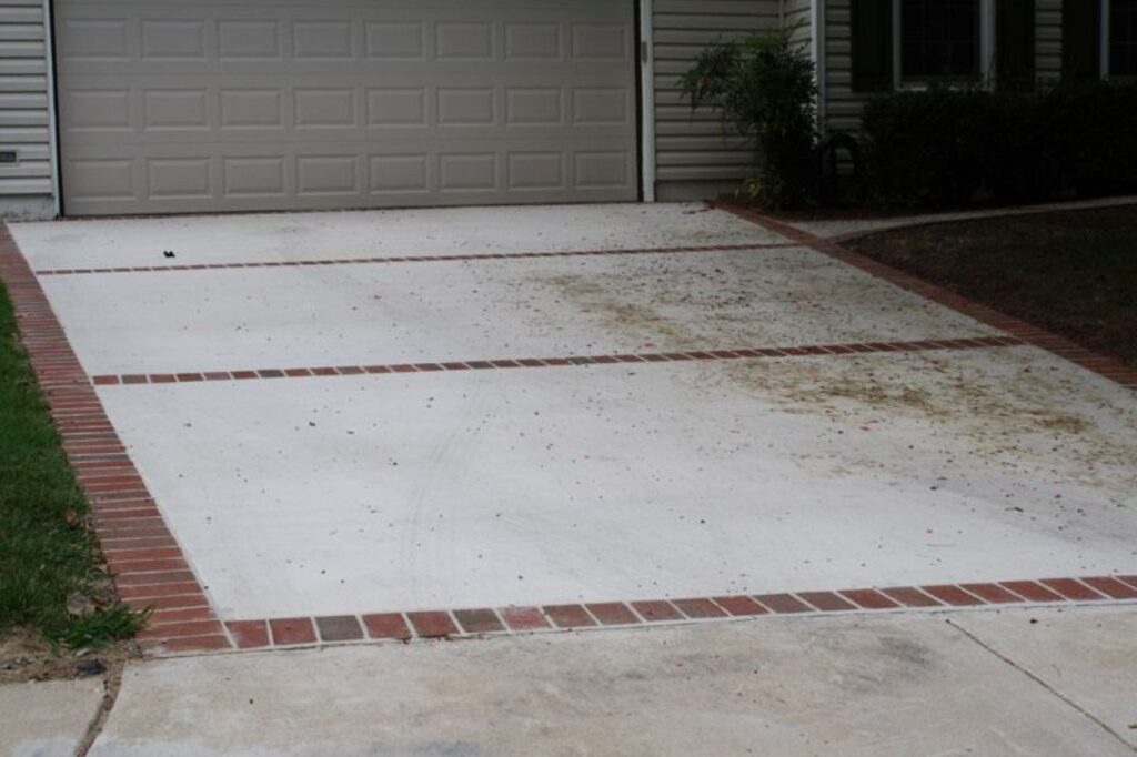 ceccco manassas brick-edge concrete driveway
