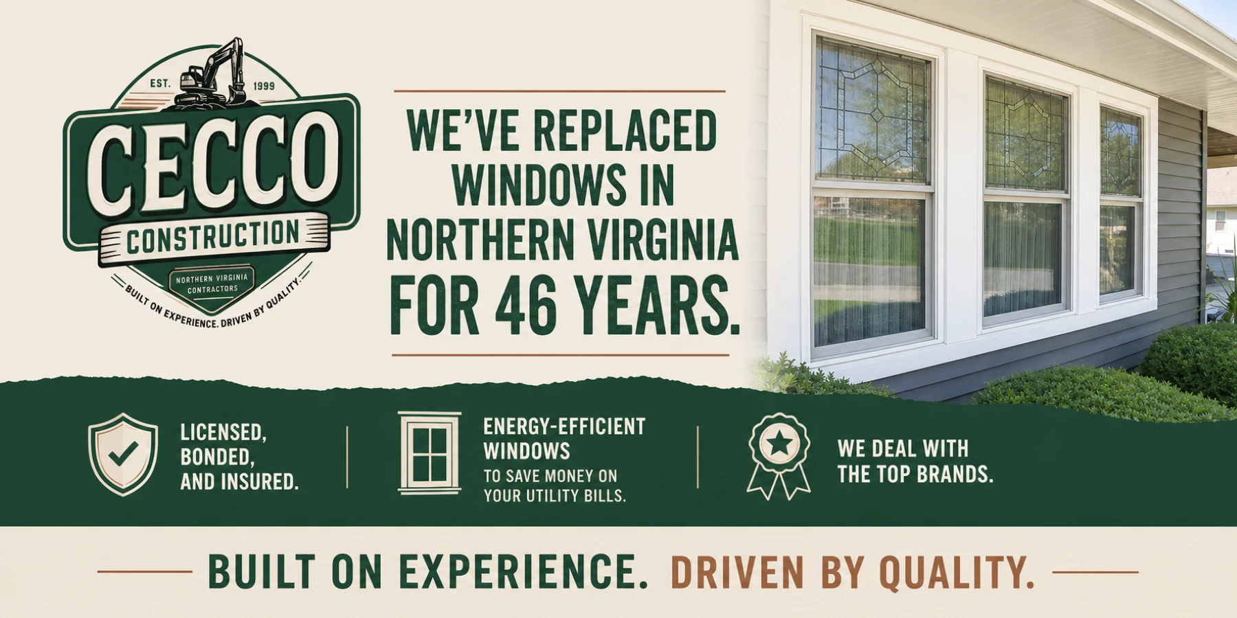 Window Installation and Replacement Northern Virginia by Cecco Construction