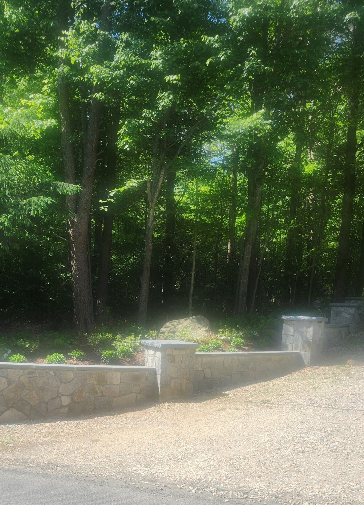Retaining wall construction in Fairfax Station Virginia