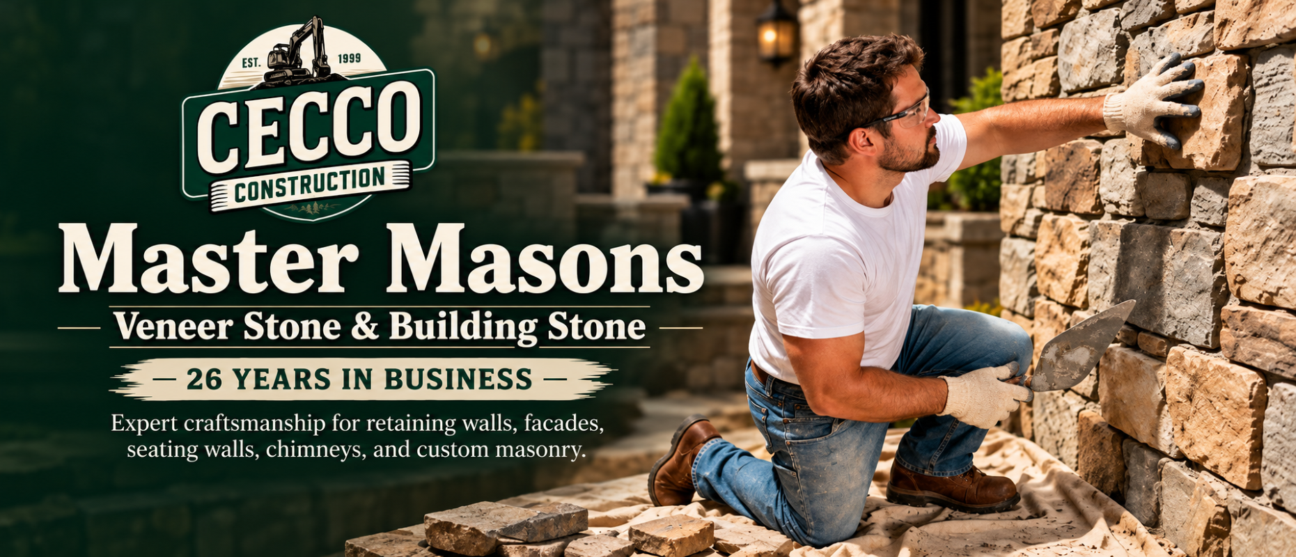 natural stone veneer building stone masonry northern virginia cecco construction
